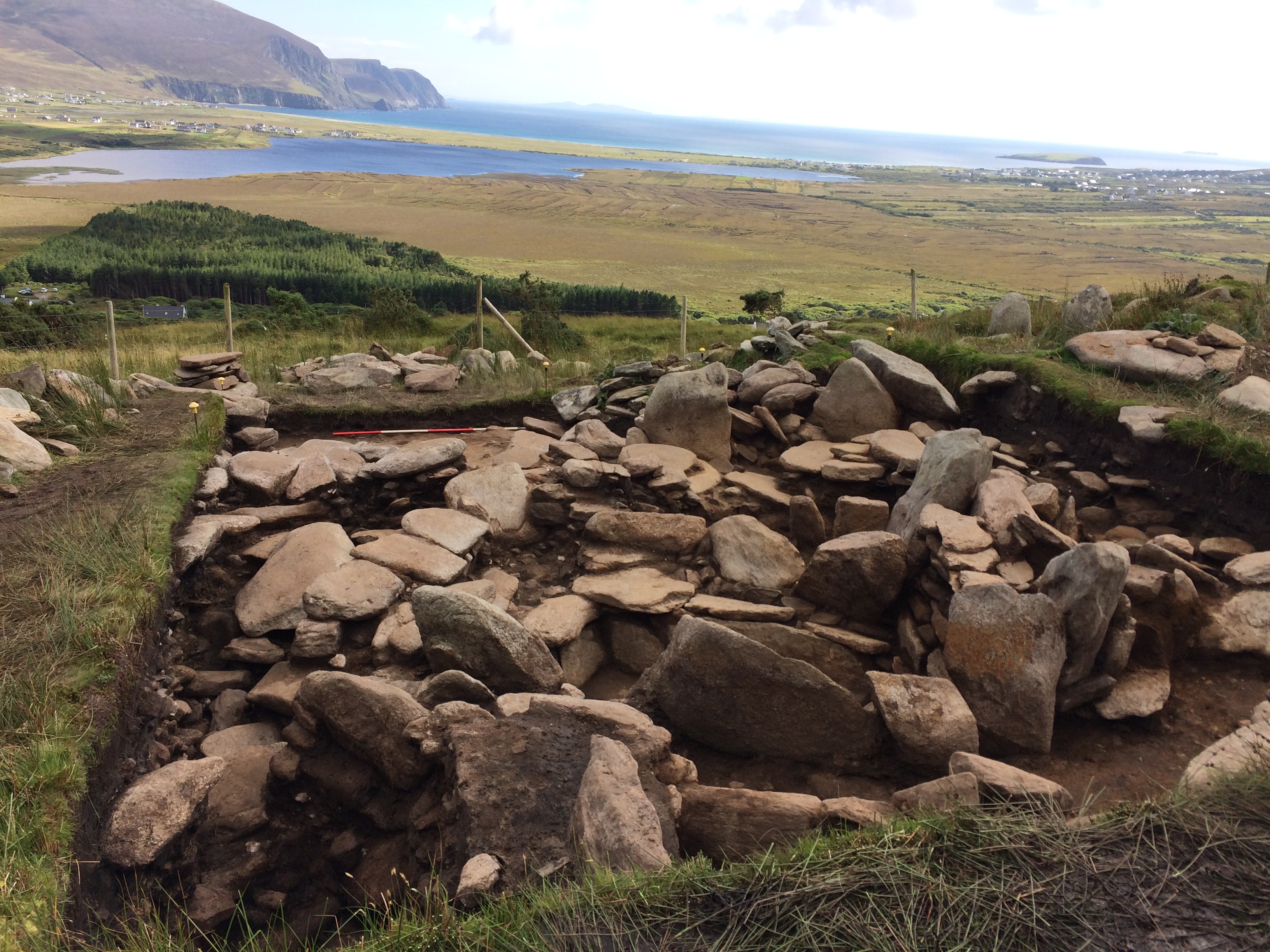 Excavation at the Cromlech Tumulus