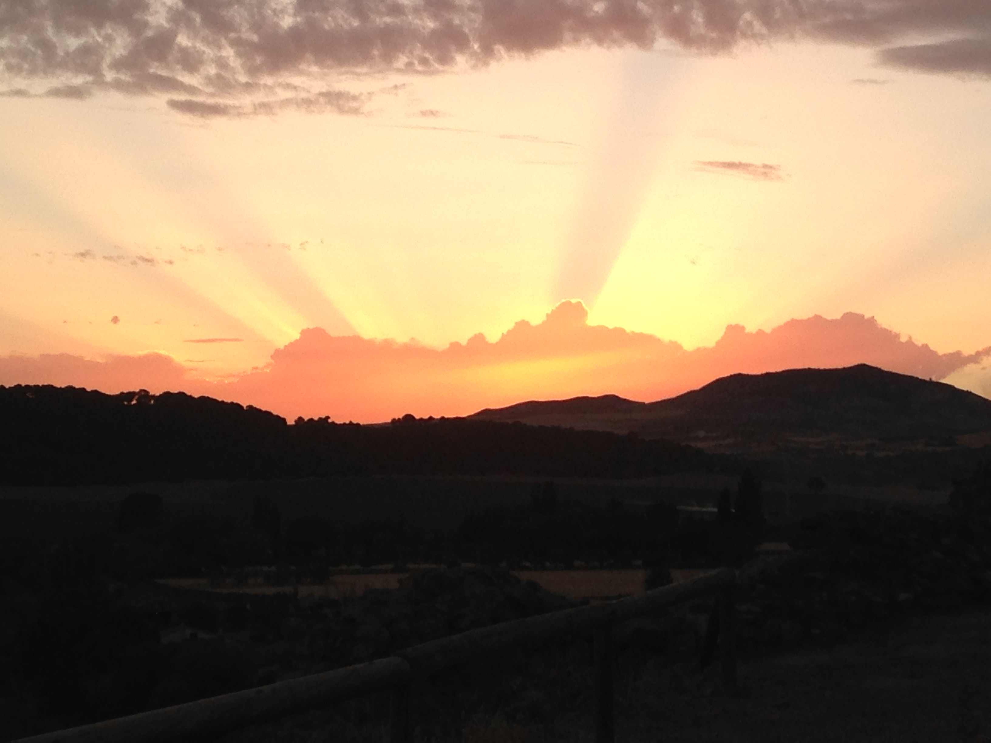 Sunset at Zorita de los Canes